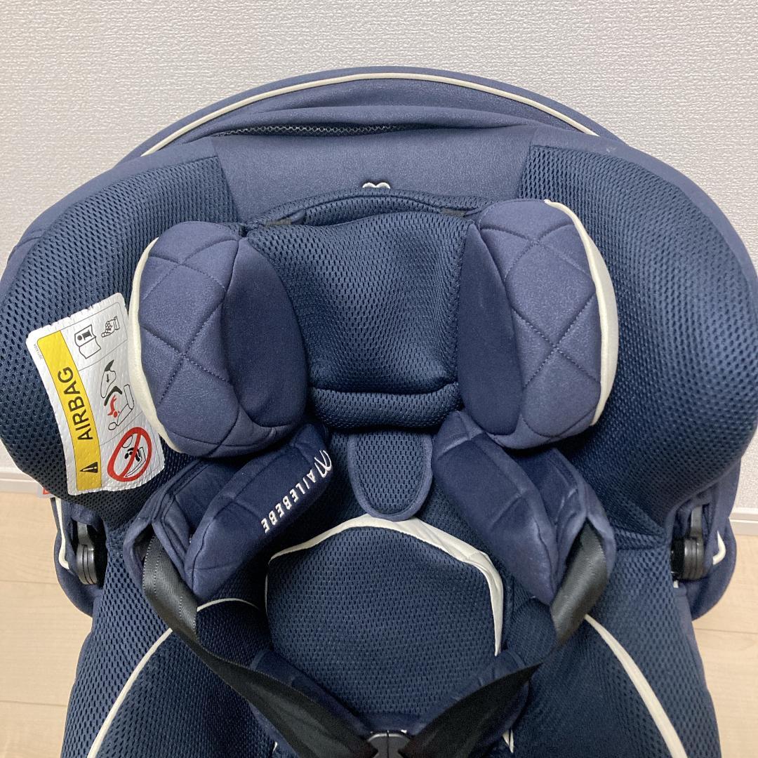 エールベベ クルット5s グランス 回転式チャイルドシート AB920 ネイビー