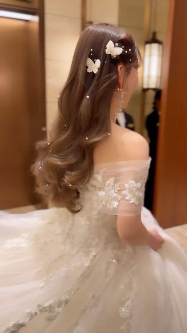 【美品】orgablanca カプリピン 蝶々モチーフ ヘアアクセサリ