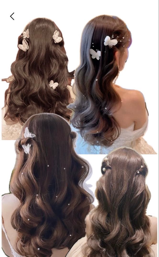 【美品】orgablanca カプリピン 蝶々モチーフ ヘアアクセサリ