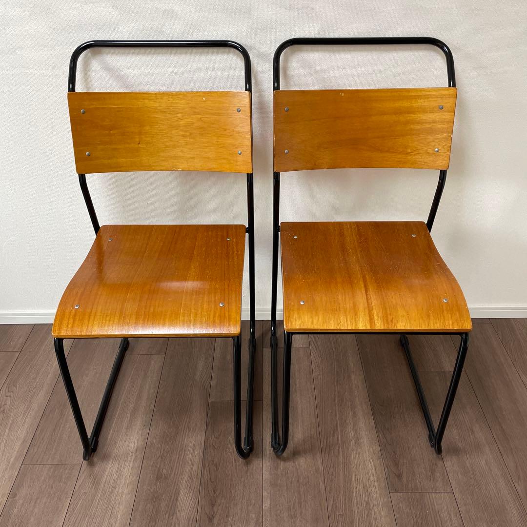 関家具　クラッシュゲート　スタッキング　2脚セット