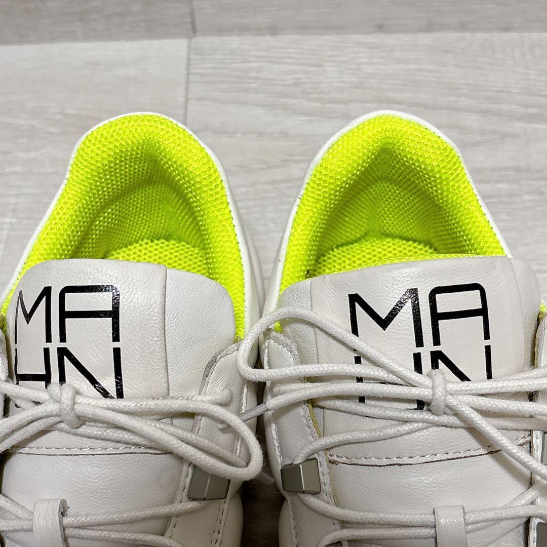 ⭐極美品⭐MANA マナ ロゴ パデット スニーカー 白 23㎝ 厚底