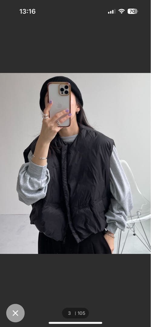 Wee9sエッグショートダウンベスト