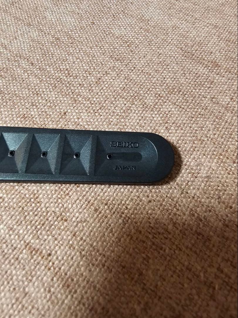 セイコー ダイバー用純正ウレタンベルト ワッフル19mm極美品
