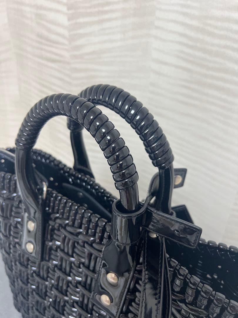 BALENCIAGA ビストロ ブラック かごバッグ