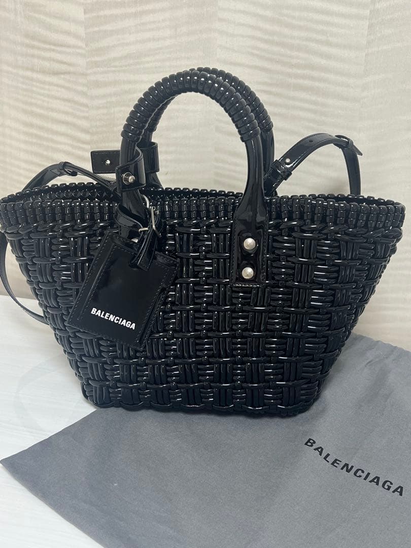 BALENCIAGA ビストロ ブラック かごバッグ