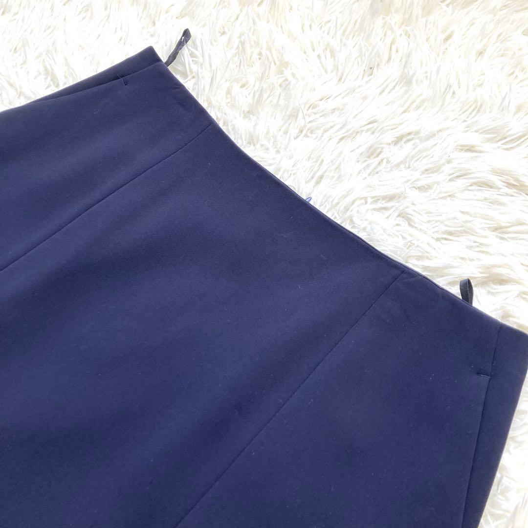 【大きいサイズ】23区　ノーカラージャケット　スエード　セットアップ　スカート