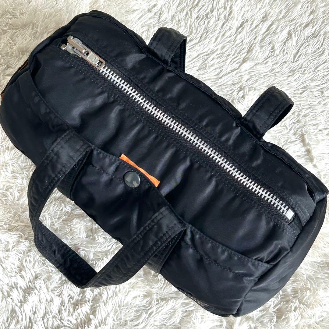 美品✨PORTER ポーター タンカー ミニボストン ドラム ダッフル 黒 廃盤