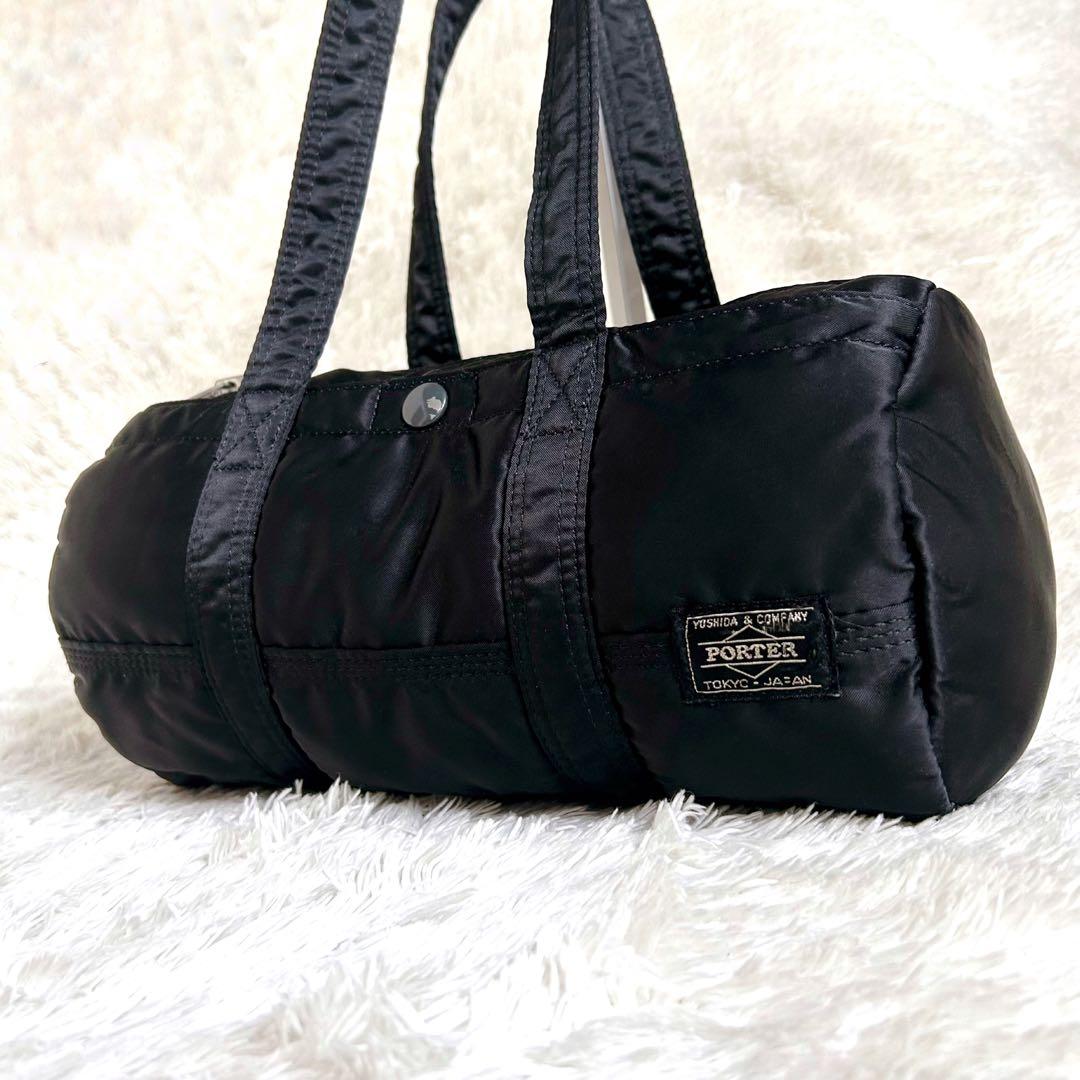 美品✨PORTER ポーター タンカー ミニボストン ドラム ダッフル 黒 廃盤