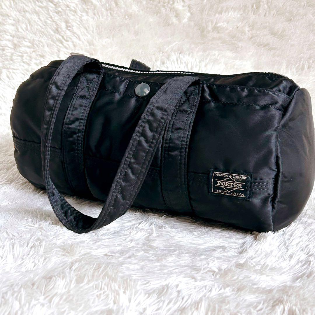 美品✨PORTER ポーター タンカー ミニボストン ドラム ダッフル 黒 廃盤