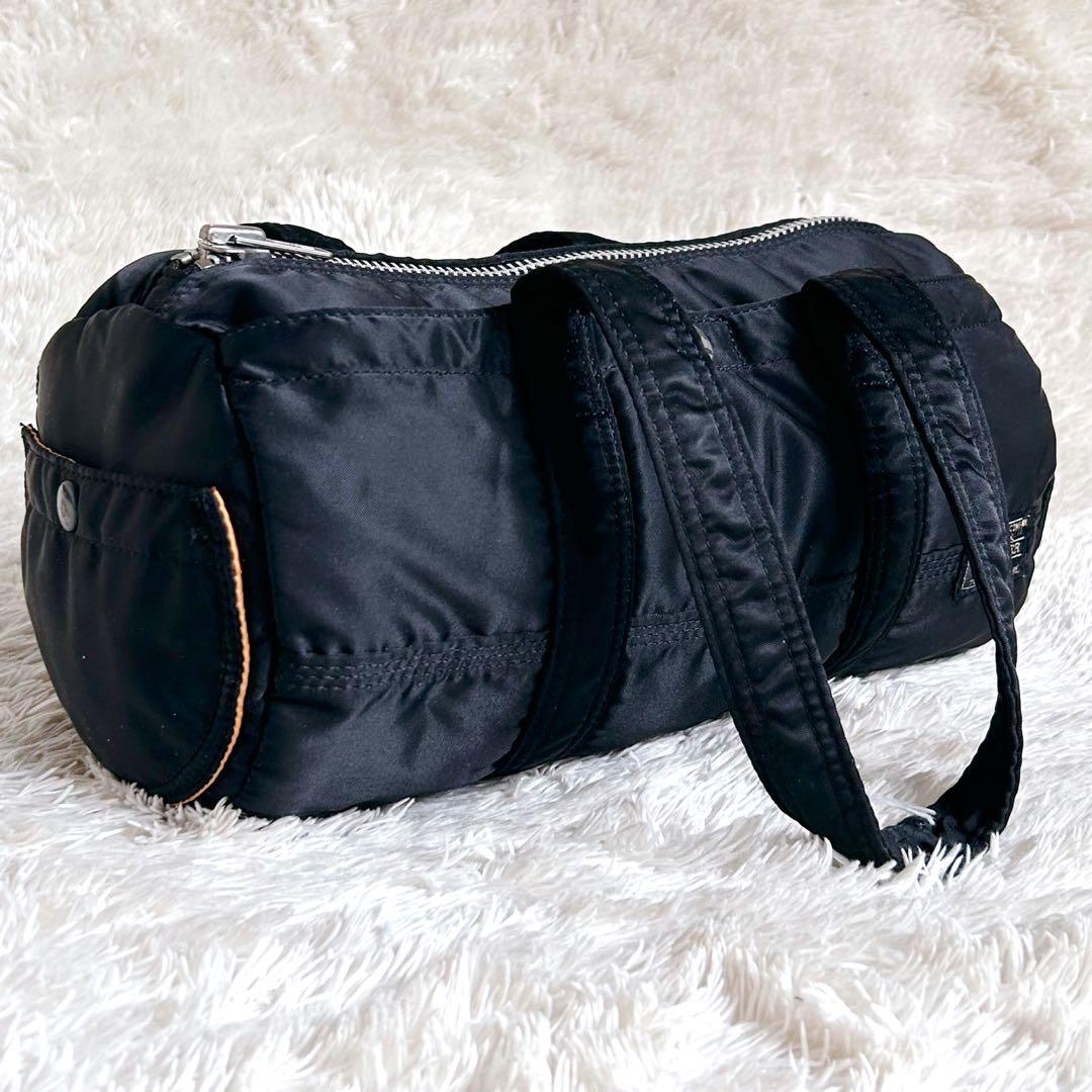 美品✨PORTER ポーター タンカー ミニボストン ドラム ダッフル 黒 廃盤