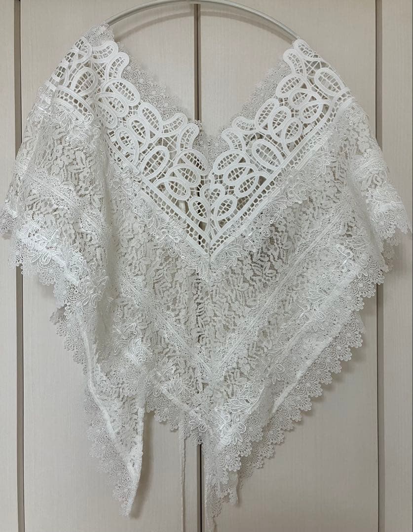 タグ付新品☆ラベルエチュード☆モチーフレースBIGカラー