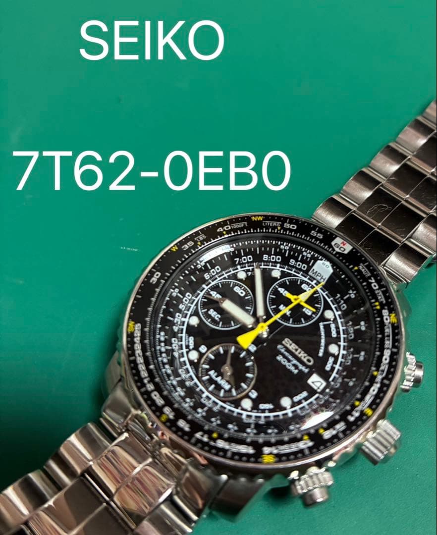 SEIKO パイロットウォッチ クロノグラフ SNA411 セイコー