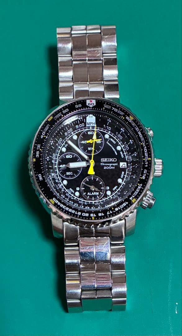 SEIKO パイロットウォッチ クロノグラフ SNA411 セイコー