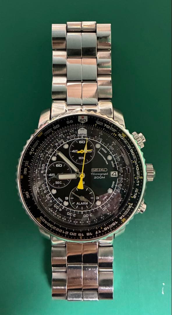 SEIKO パイロットウォッチ クロノグラフ SNA411 セイコー