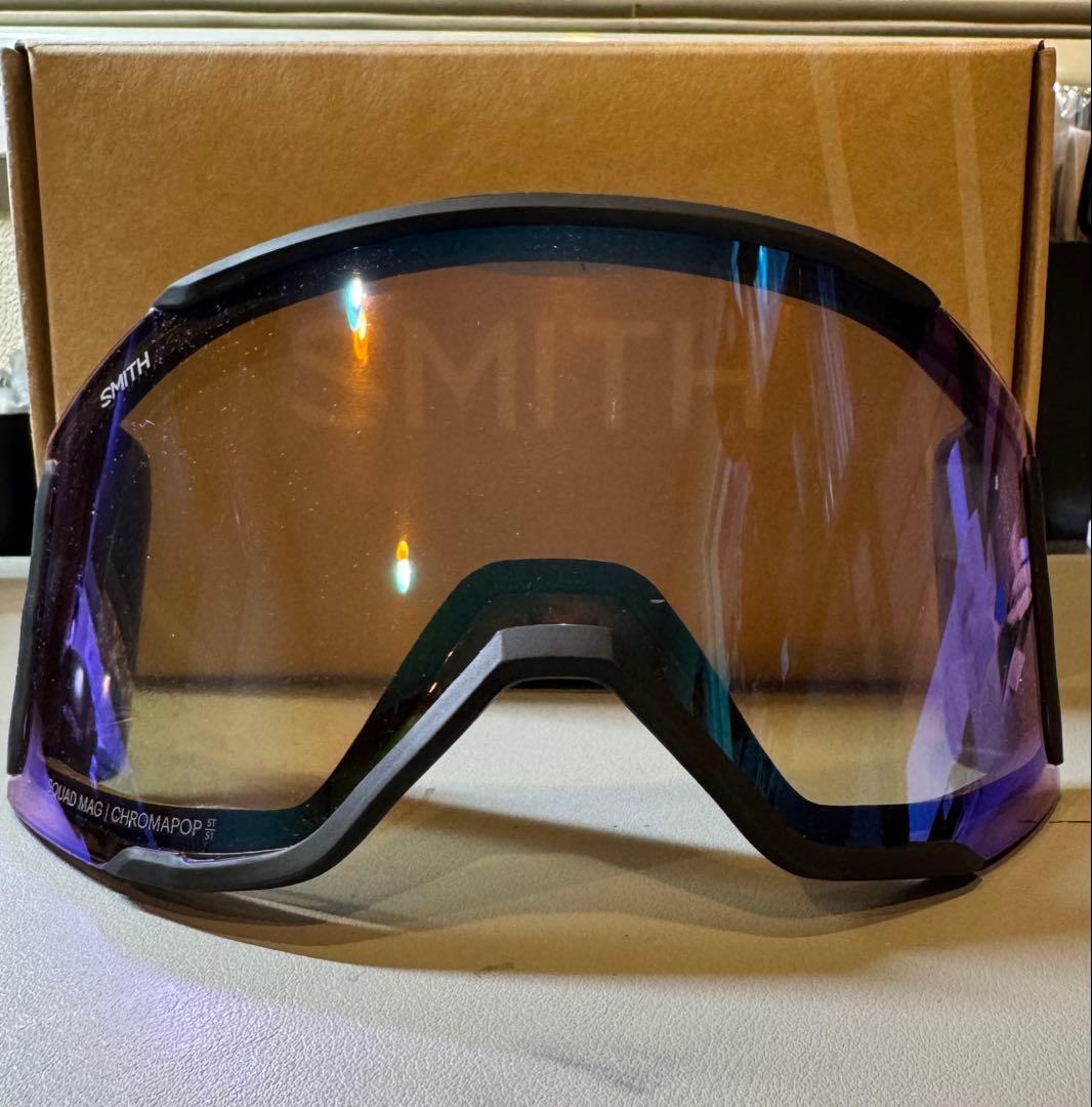 SMITH スカッドマグ 新品未使用レンズ ストームブルーセンサーミラー