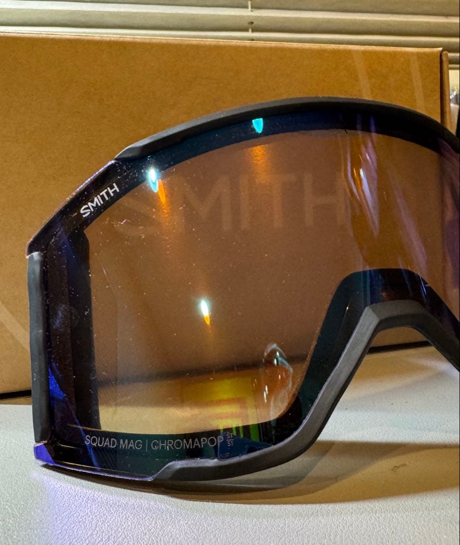 SMITH スカッドマグ 新品未使用レンズ ストームブルーセンサーミラー