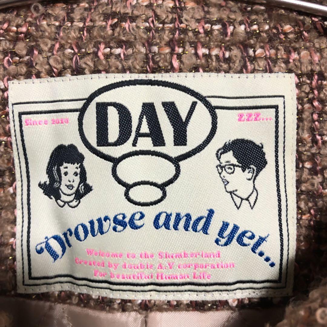 Drowse and yet... バックリボン　ツイードコート　良品