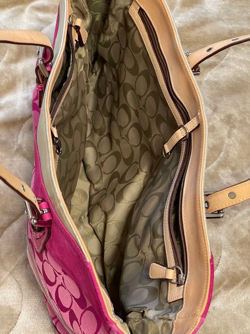 COACH ピンク トートバッグ＋長財布 セット