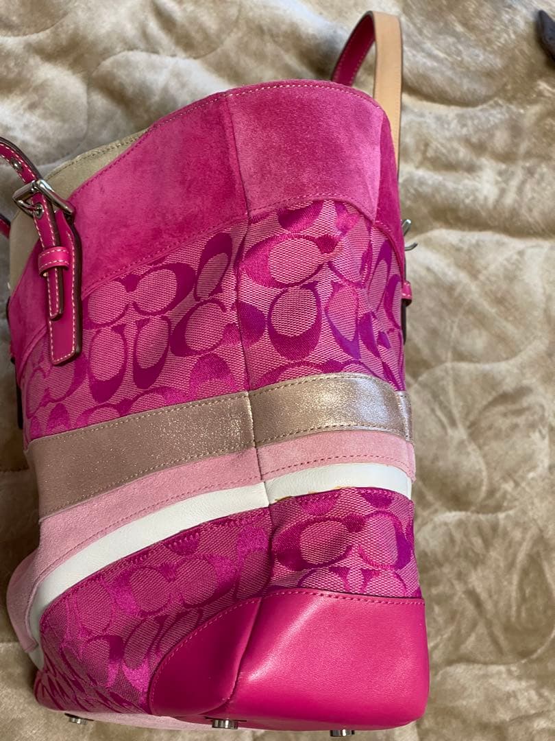 COACH ピンク トートバッグ＋長財布 セット