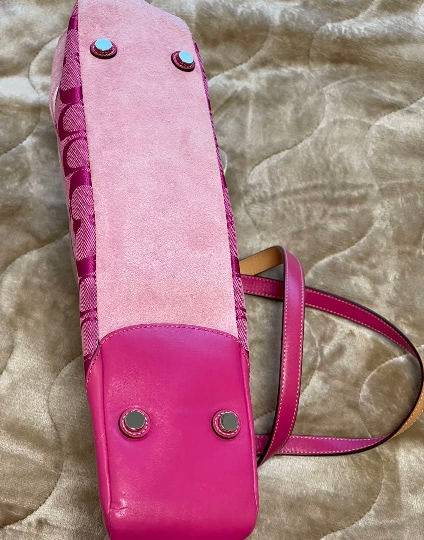 COACH ピンク トートバッグ＋長財布 セット