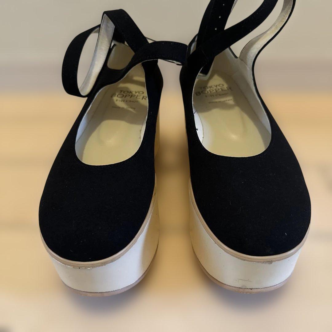 【TOKYO BOPPER】No.922 バレリーナシューズ黒R 23.5