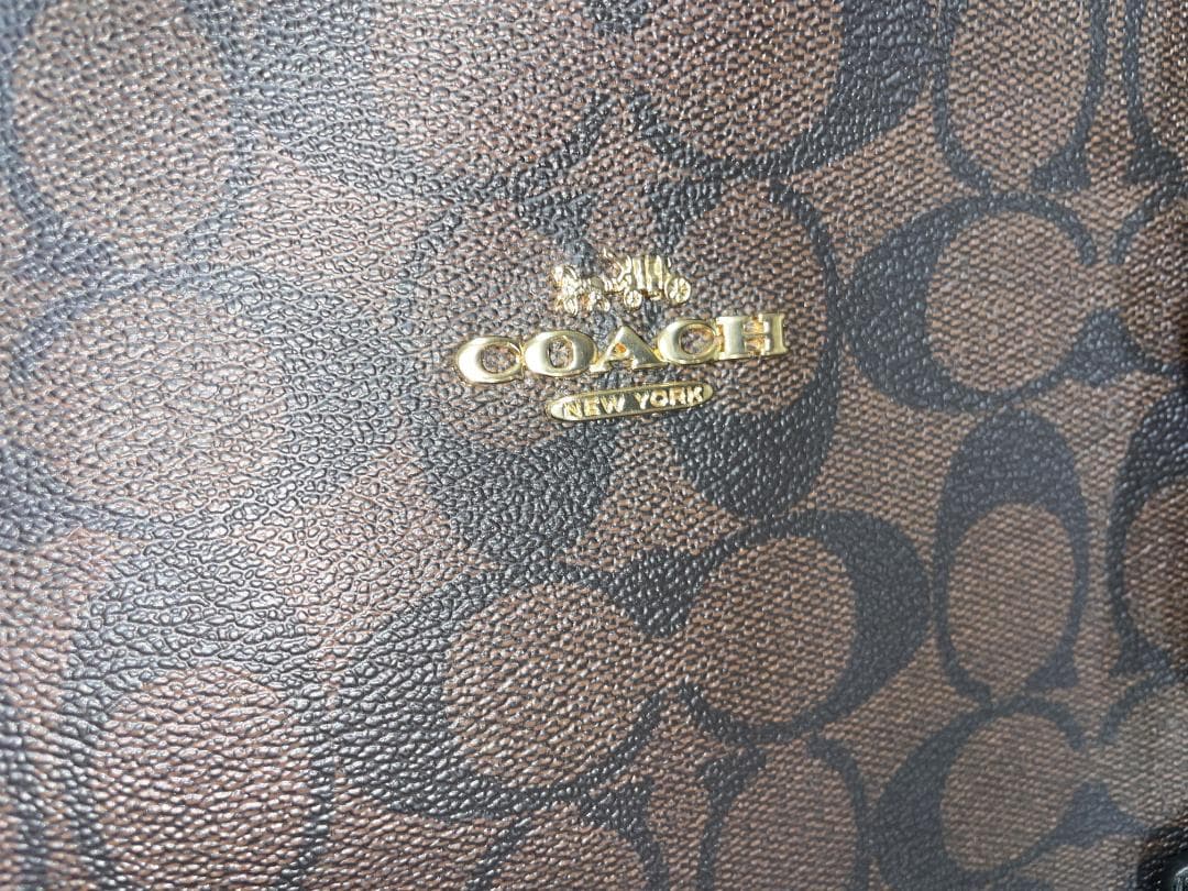 【新品未使用】コーチモリー トート シグネチャー キャンバス