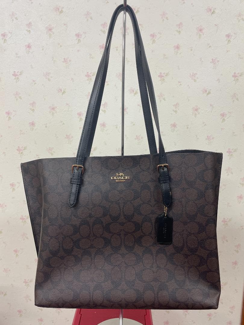 【新品未使用】コーチモリー トート シグネチャー キャンバス
