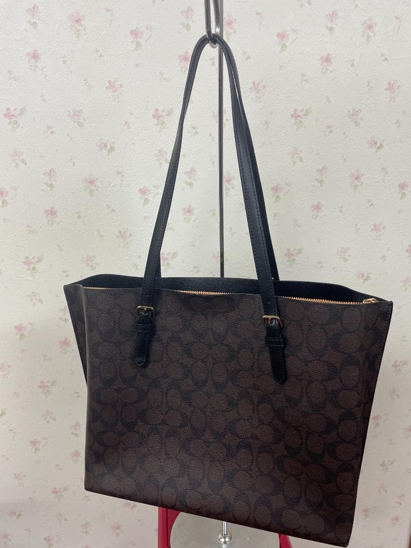 【新品未使用】コーチモリー トート シグネチャー キャンバス