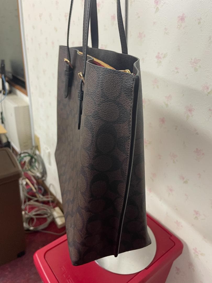 【新品未使用】コーチモリー トート シグネチャー キャンバス