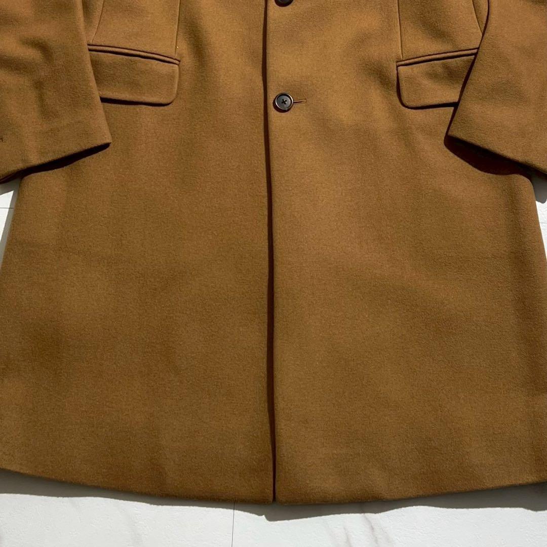 カシミヤ100% 極美品 PRADA チェスターコート キャメル XL 【201
