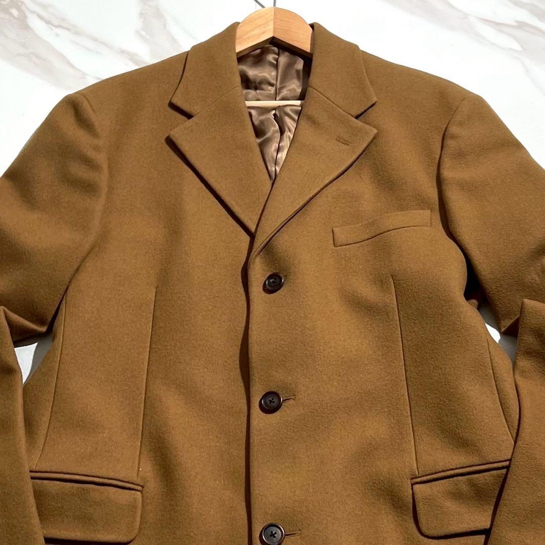 カシミヤ100% 極美品 PRADA チェスターコート キャメル XL 【201