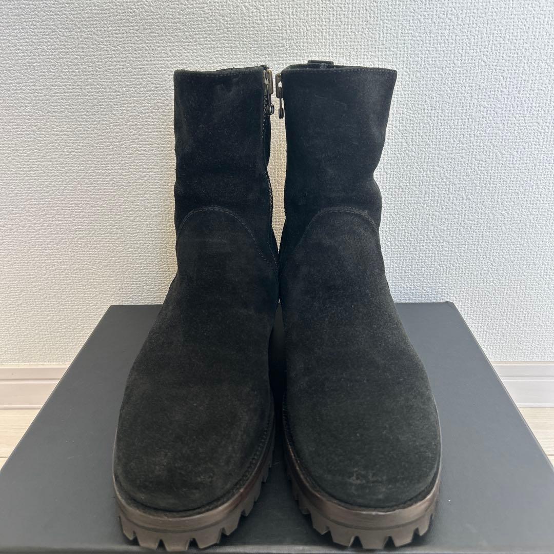 ブッテロ BUTTERO サイドジップ ブーツ 39 B1117 スウェード 黒