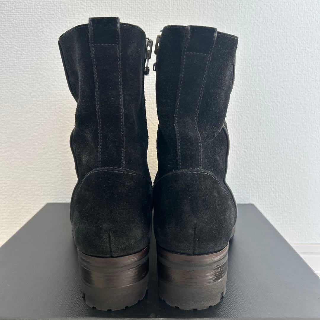 ブッテロ BUTTERO サイドジップ ブーツ 39 B1117 スウェード 黒