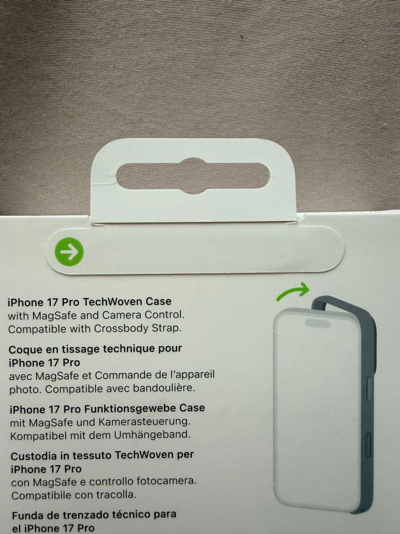 【新品】iPhone 17 Proテックウーブンケース「ブラック」Apple