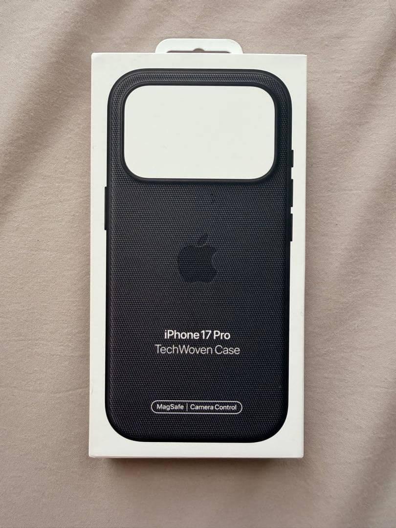 【新品】iPhone 17 Proテックウーブンケース「ブラック」Apple