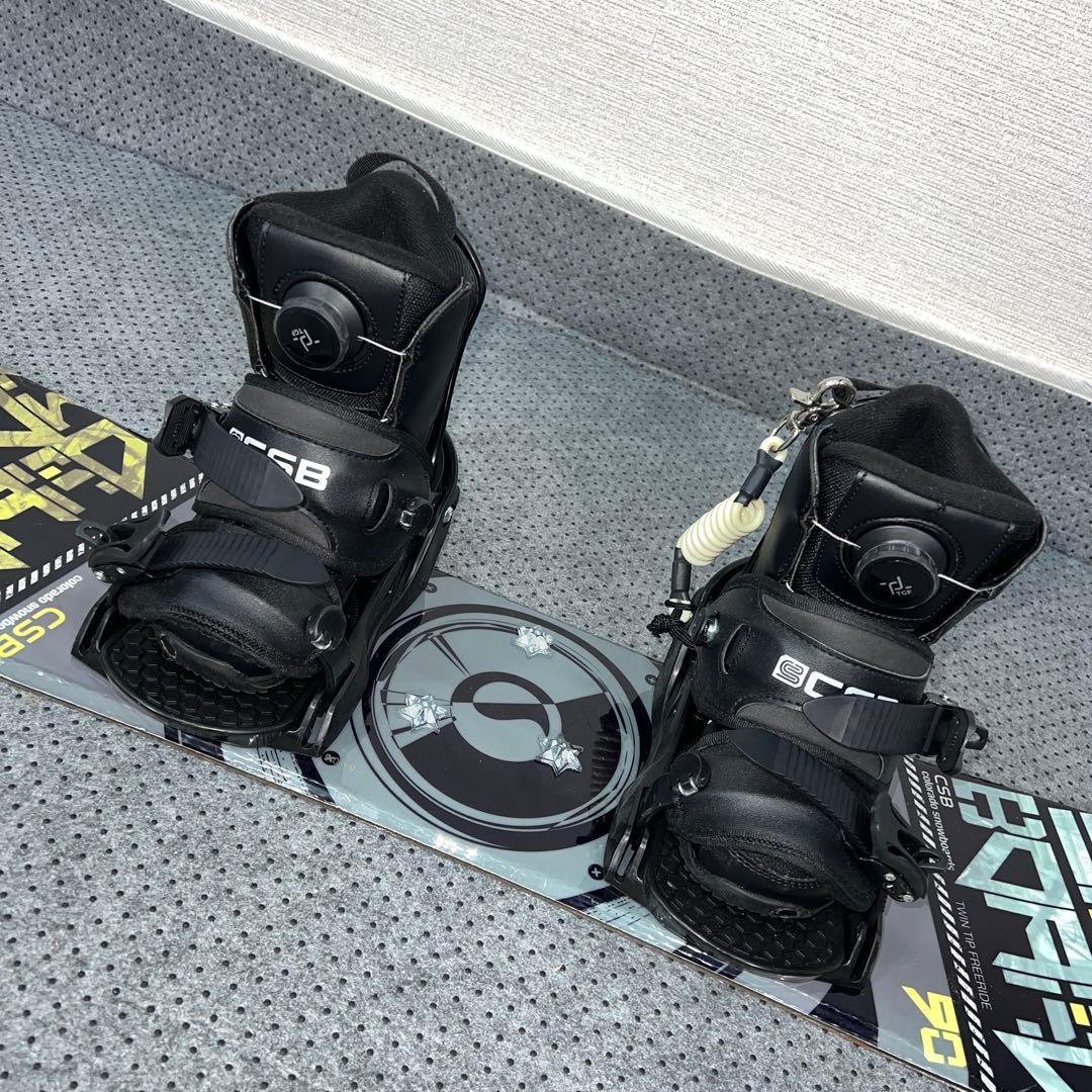 数回使用 キッズスノーボード CSB 90cm＋バイン＋BOAブーツ