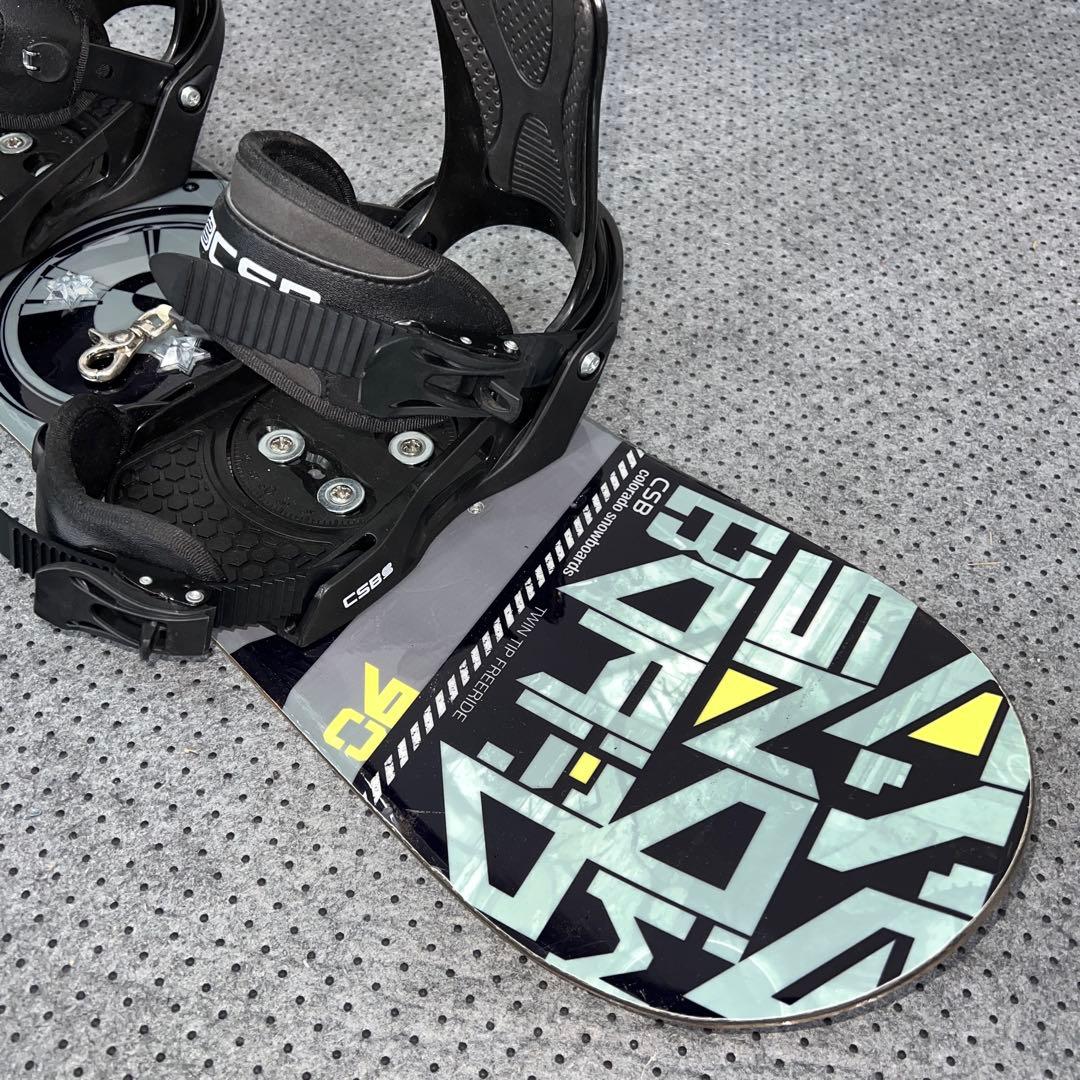 数回使用 キッズスノーボード CSB 90cm＋バイン＋BOAブーツ