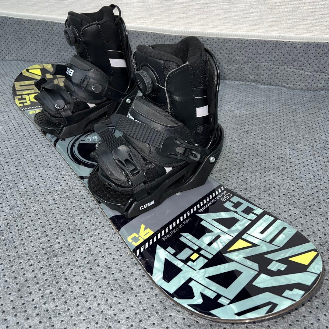 数回使用 キッズスノーボード CSB 90cm＋バイン＋BOAブーツ
