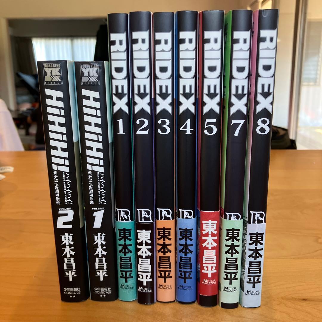 東本昌平 RIDEX 1.2.3.4.5.7.8 帯付 HiHiHi 1.2