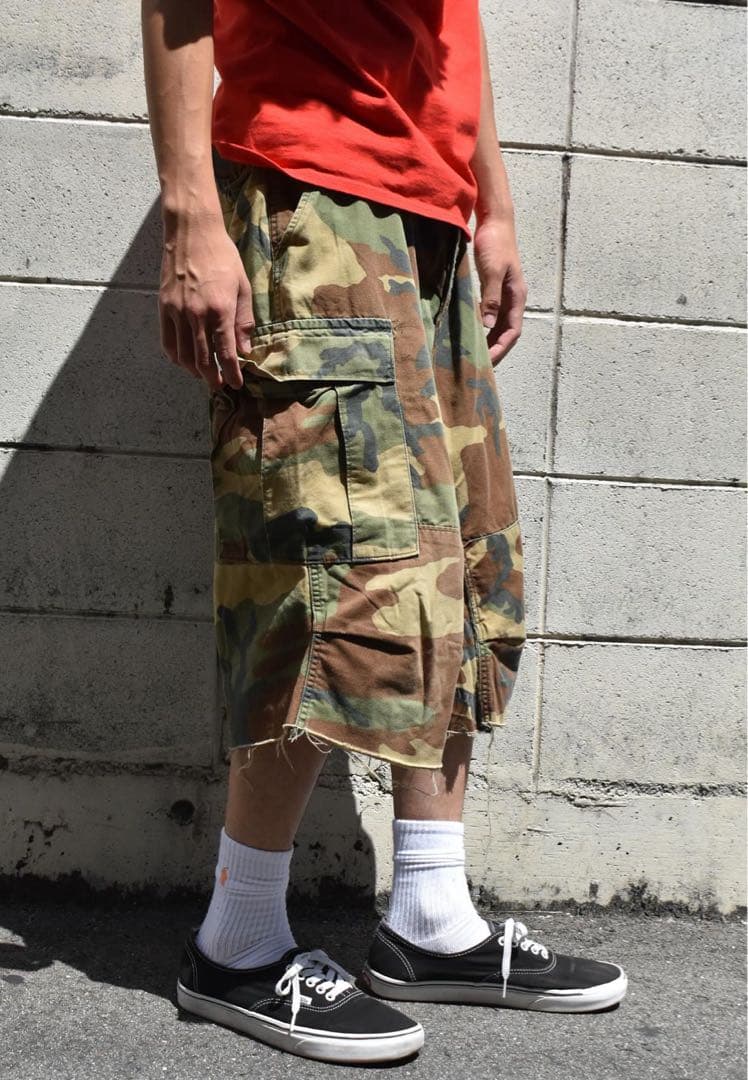 アメリカ軍 リメイク バギーカーゴショーツ ジョーツ