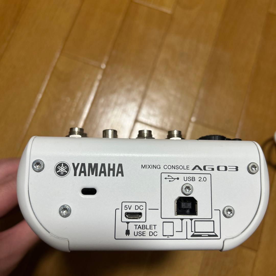 YAMAHA AG03オーディオインターフェース本体＋ケーブル 一部動作確認済み