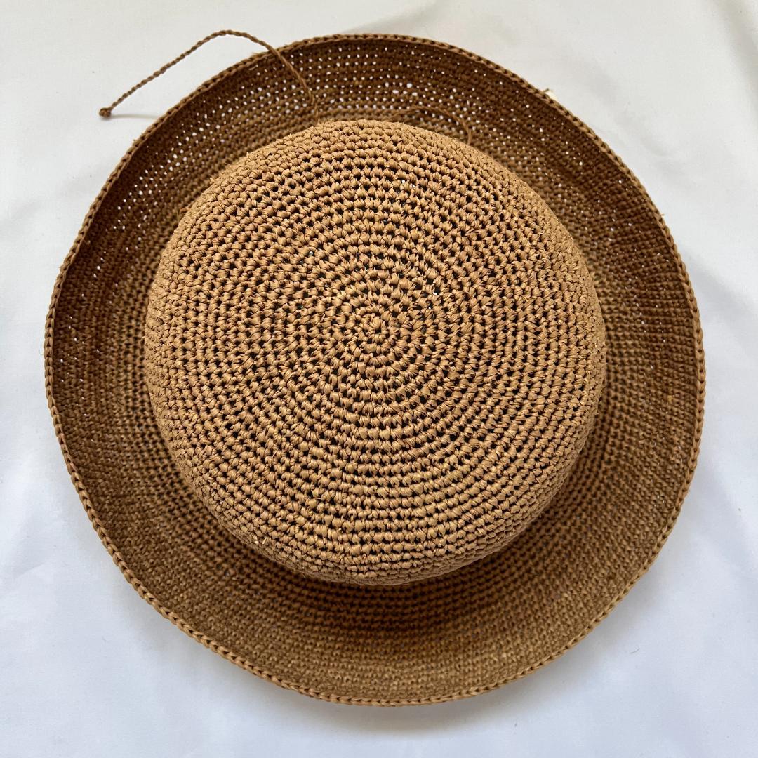 未使用・箱付き ヘレンカミンスキー ラフィア ハット 麦わら帽子 ベージュ