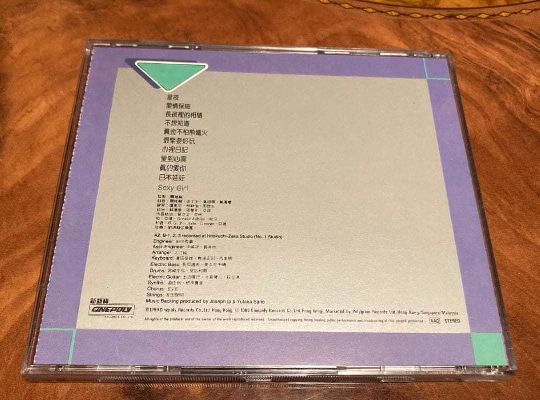 貴重美品廃盤CD－許冠傑サミュエルホイ・1989年「最緊要好玩」Cinepoly