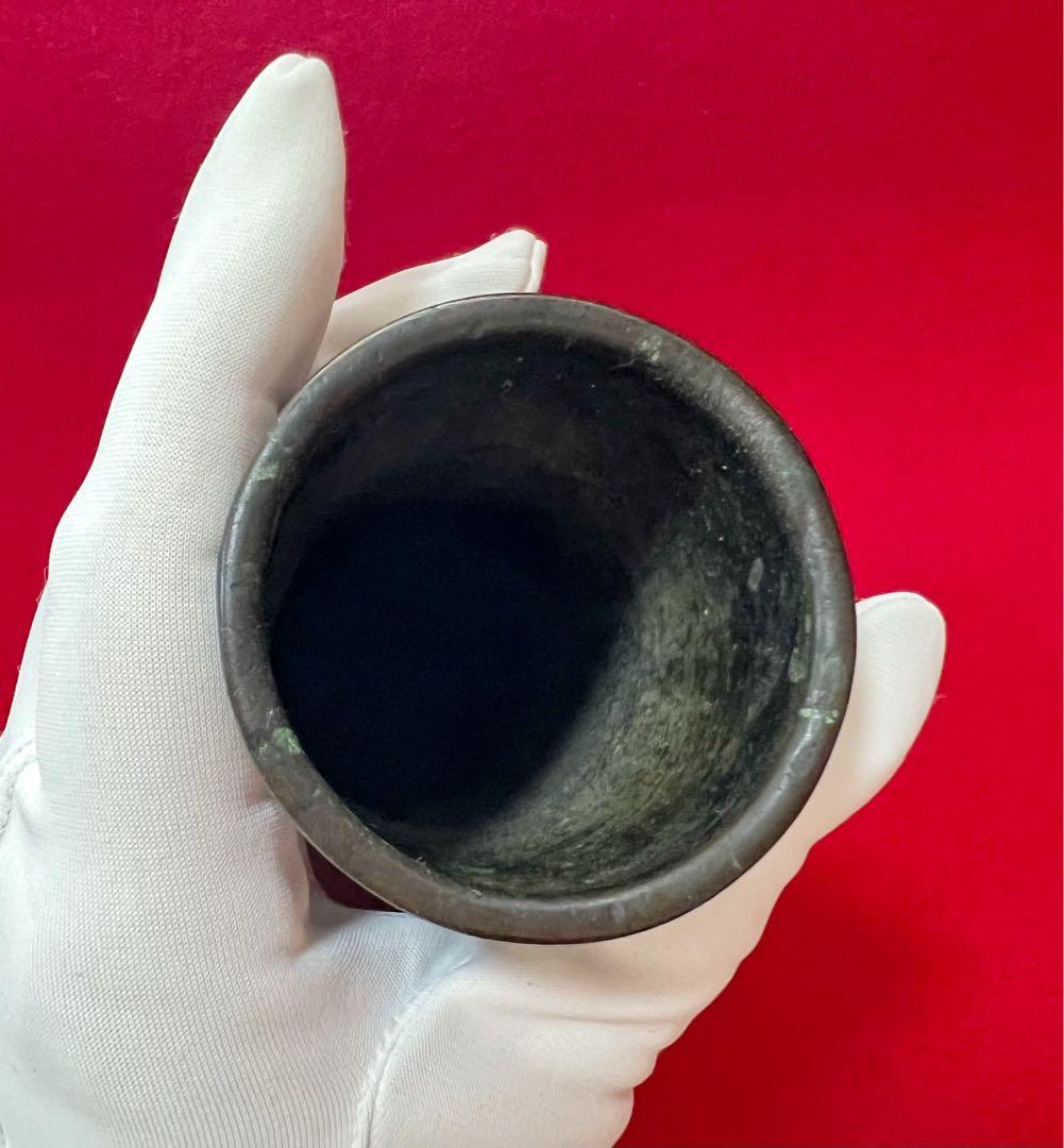 古美術　骨董品 古銅花器 花瓶 古道具