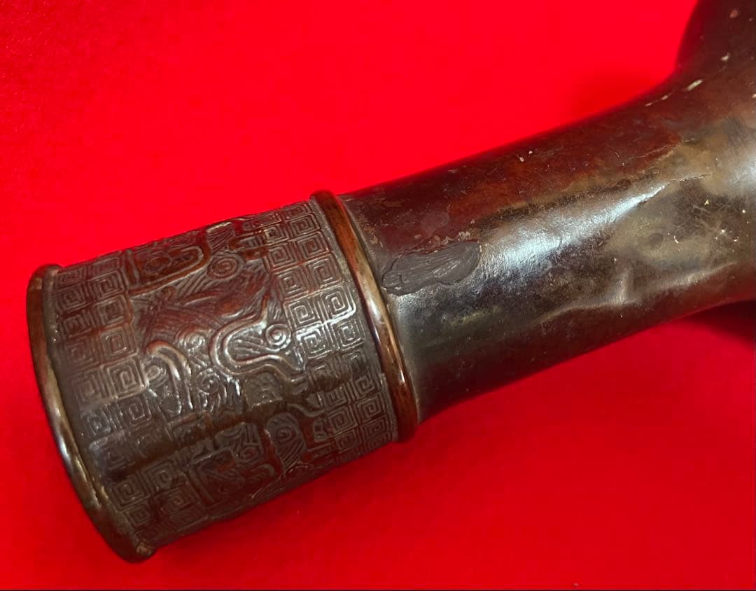 古美術　骨董品 古銅花器 花瓶 古道具