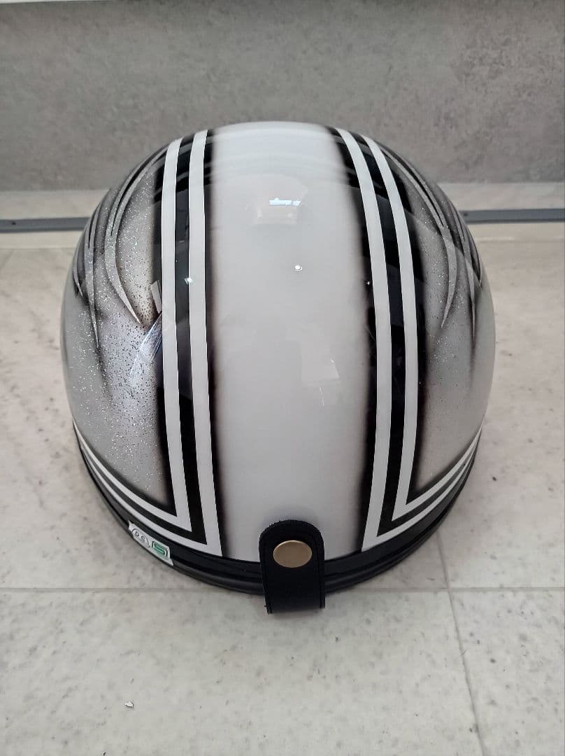 カスタムコルク半　白黒ファイヤー　七色ラメ