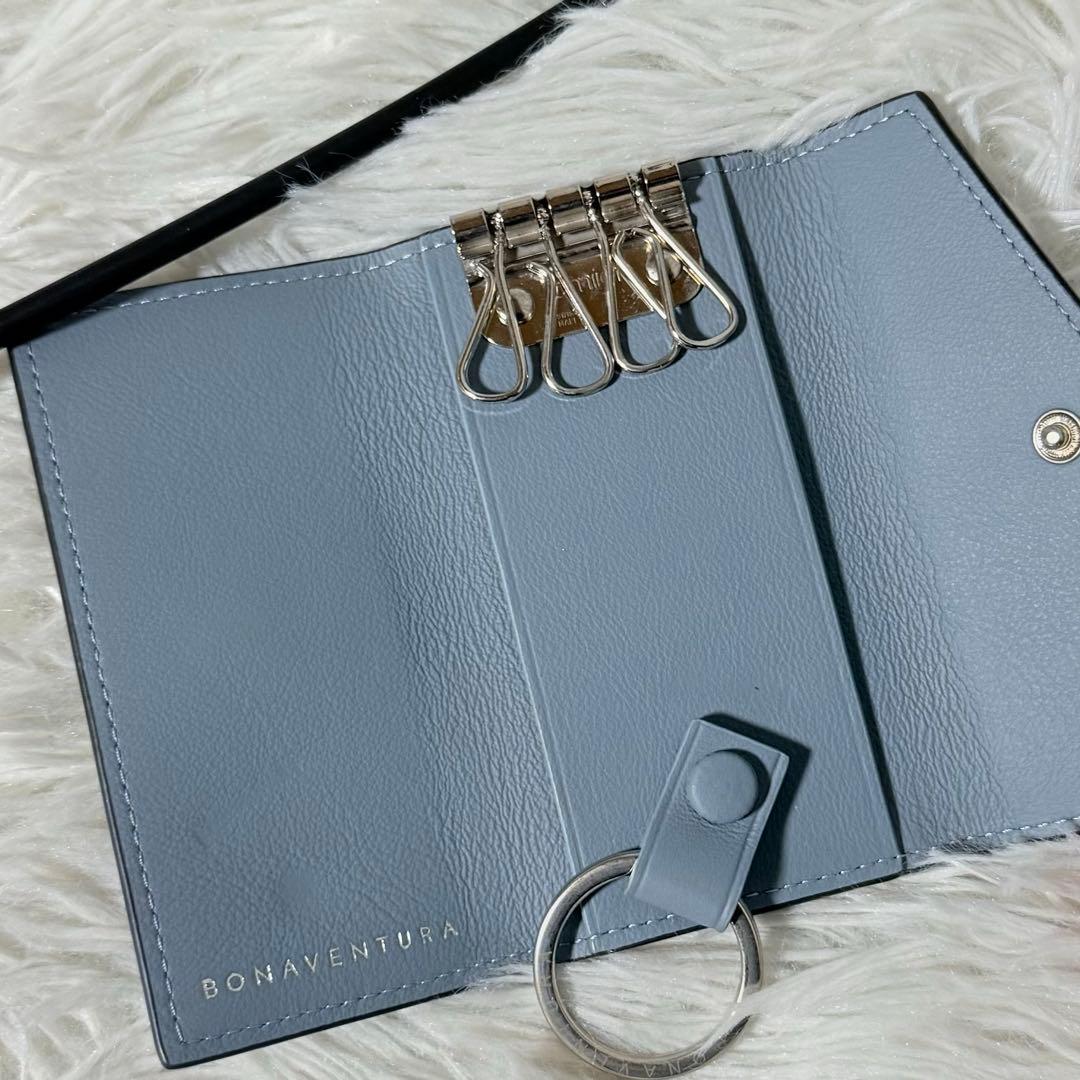 ⭐️未使用⭐️　ボナベンチュラ　スリム　キーケース　ノービレレザー　ブルーリン