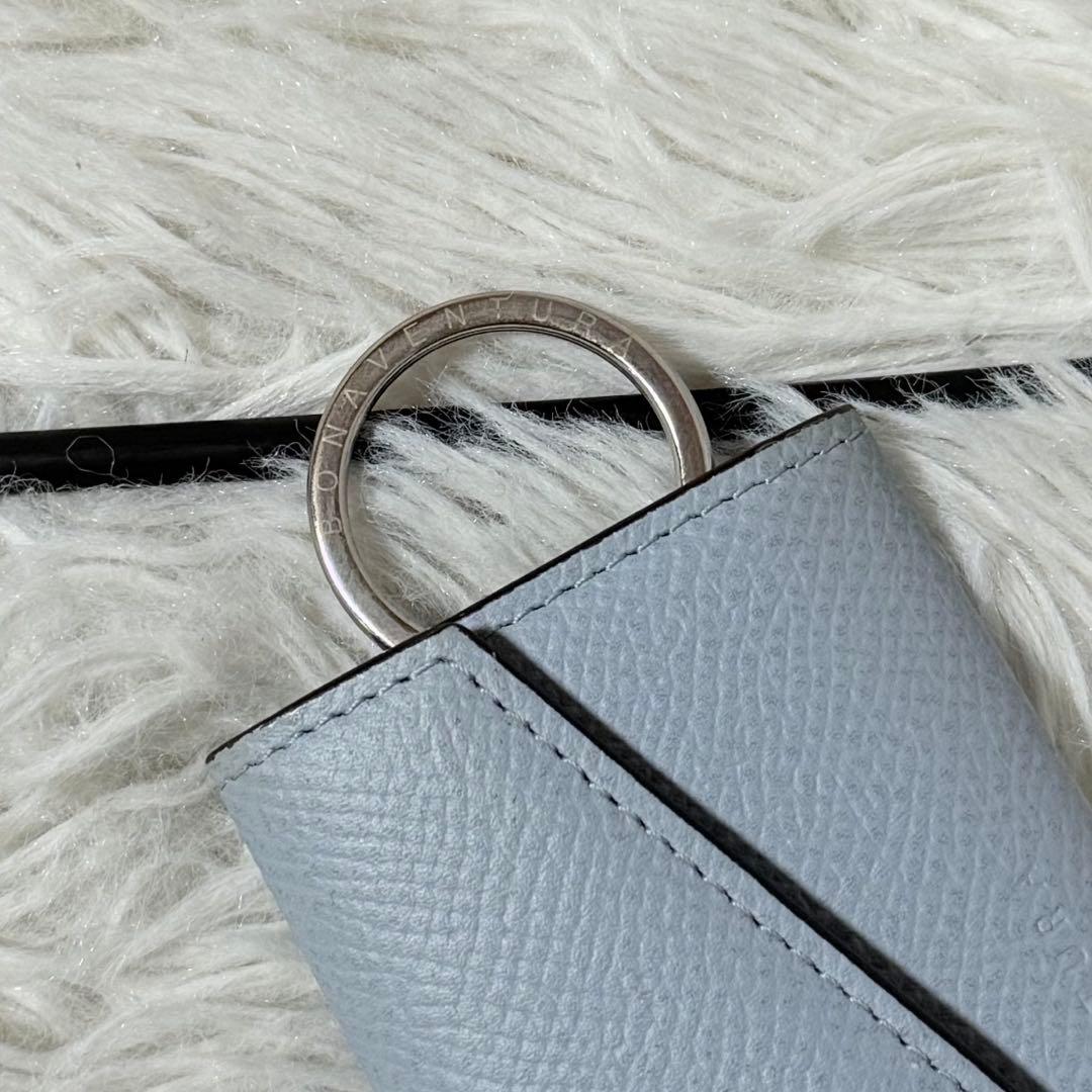 ⭐️未使用⭐️　ボナベンチュラ　スリム　キーケース　ノービレレザー　ブルーリン