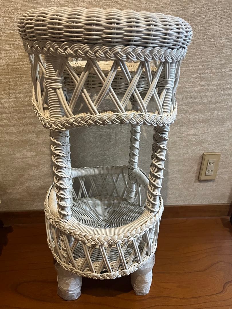 さえら　ラタン円テーブル