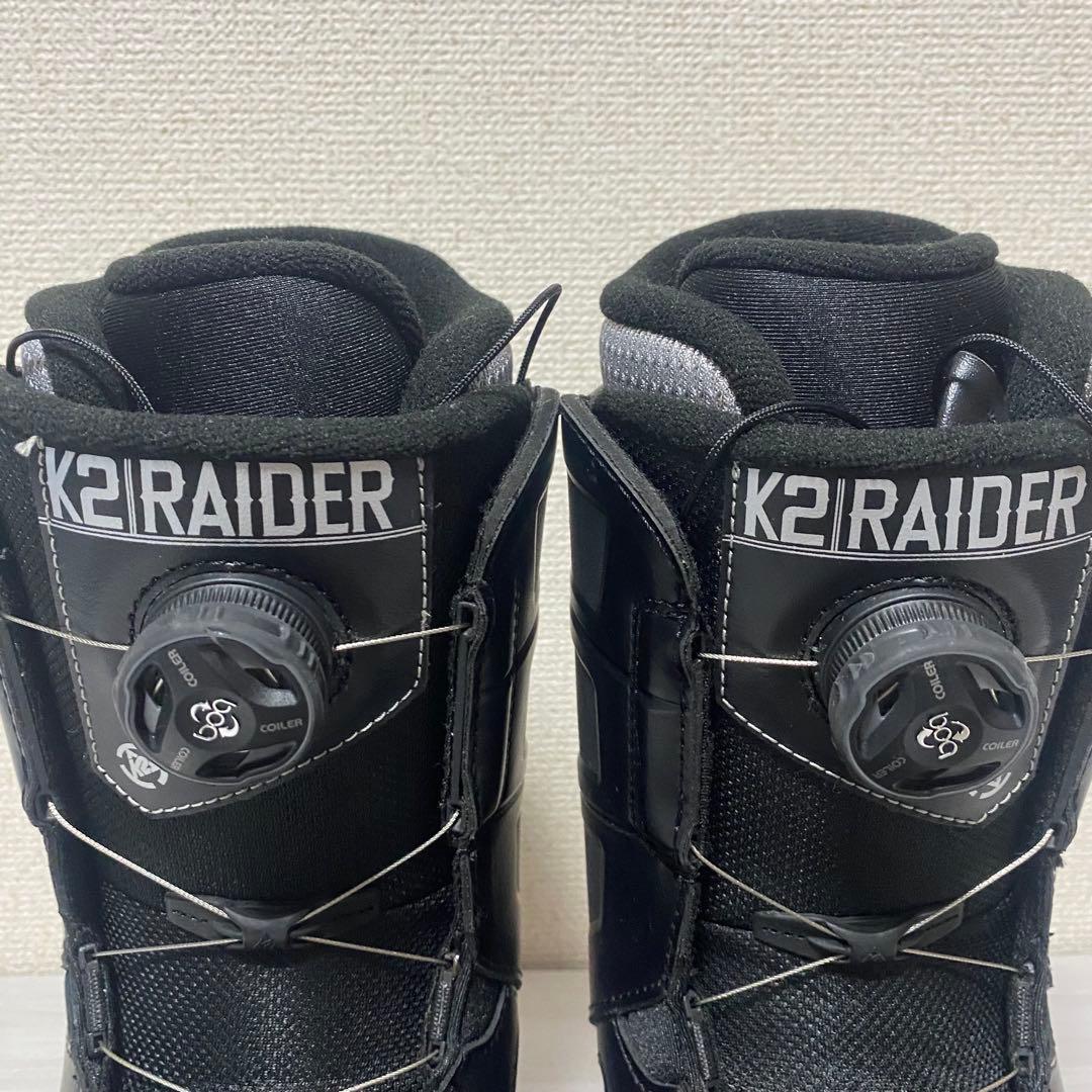 【美品】K2 RAIDER BOA 25cm ブラック　スノーボードブーツ